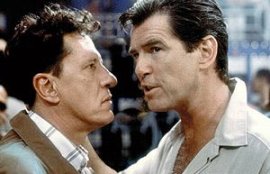 Geoffrey Rush and Pierce Brosnan in The Tailor of Panama