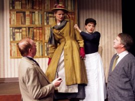 Harold Truitt, Jenny Winn, Erin Lounsberry, and Mark McGinn in My Fair Lady