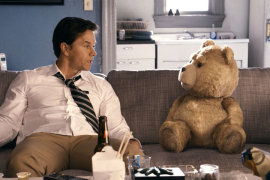 Mark Wahlberg and Seth MacFarlane in Ted