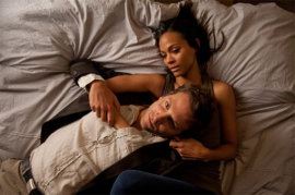 Bradley Cooper and Zoe Saldana in The Words