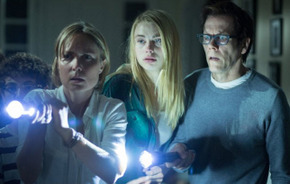 Radha Mitchell, Lucy Fry, and Kevin Bacon in The Darkness