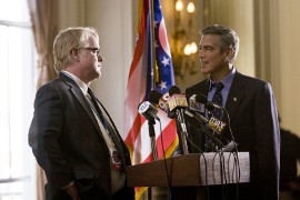 Philip Seymour Hoffman and George Clooney in The Ides of March