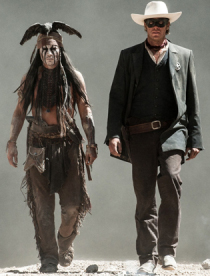 Johnny Depp and Armie Hammer in The Lone Ranger