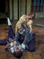 Christine Barnes with Brian Cox and Brian Bengtson in "The Miser"