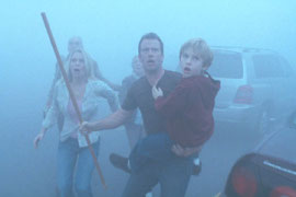 Laurie Holden, Thomas Jane, and Nathan Gamble in The Mist