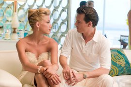 Amber Heard and Johnny Depp in The Rum Diary