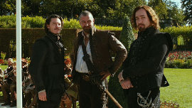 Luke Evans, Ray Stevenson, and Matthew Macfadyen in The Three Musketeers