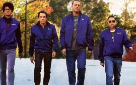 Richard Ayoade, Ben Stiller, Vince Vaughn, and Jonah Hill in The Watch