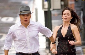 Matt Damon and Emily Blunt in The Adjustment Bureau