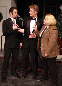 Drew Pastorek, Tom Naab, and Wendy Czekalski in The Game's Afoot