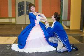 Leslie Kane and Joshua Pride in Figaro (photo by Daisy Hoang, Augustana Photo Bureau)