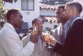 Morris Chestnut, D.L. Hughley, Bill Bellamy, and Shemar Moore in The Brothers