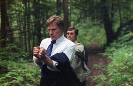 Robert Redford and Willem Dafoe in The Clearing