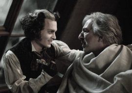 Johnny Depp and Alan Rickman in Sweeney Todd: The Demon Barber of Fleet Street