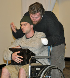Cole McFarren and Aaron E. Sullivan in Titus Andronicus