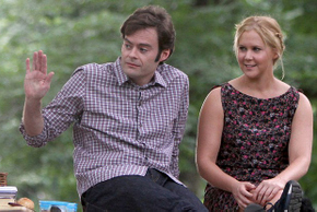 Bill Hader and Amy Schumer in Trainwreck