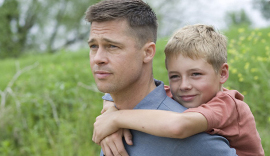 Brad Pitt and Tye Sheridan in The Tree of Life