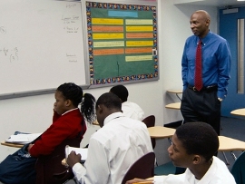 Geoffrey Canada (standing) in Waiting for Superman