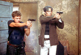 Ryan Phillippe and Benicio del Toro in The Way of the Gun