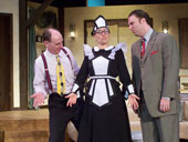 Tom Walljasper, Kimberly Furness, and Adam Michael Lewis in Don't Dress for Dinner