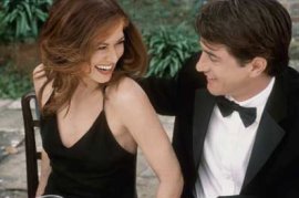 Debra Messing and Dermot Mulroney in The Wedding Date