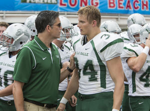 Jim Caviezel and Alexander Ludwig in When the Game Stands Tall