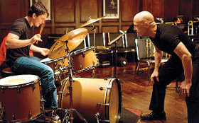 Miles Teller and J.K. Simmons in Whiplash