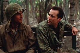 Adam Beach and Nicolas Cage in Windtalkers