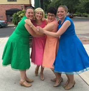 Michelle Blocker-Rosebrough, Melissa Anderson Clark, Erin Platt, and Sheri Olsen in The Marvelous Wonderettes