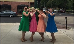 Michelle Blocker-Rosebrough, Melissa Anderson Clark, Erin Platt, and Sheri Olsen in The Marvelous Wonderettes