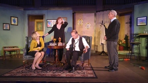 Jenny Winn, Patti Flaherty, Jonathan Grafft, and James Driscoll in Who's Afraid of Virginia Woolf?