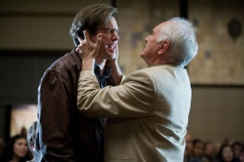 Jim Carrey and Terence Stamp in Yes Man