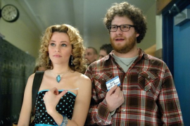 Elizabeth Banks and Seth Rogen in Zack and Miri Make a Porno