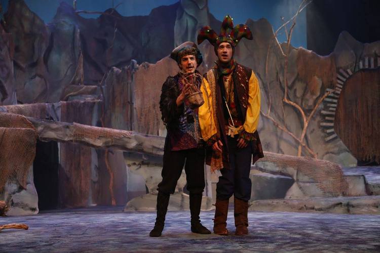 Jackson Green and Sam Jones in The Tempest @ St. Ambrose University