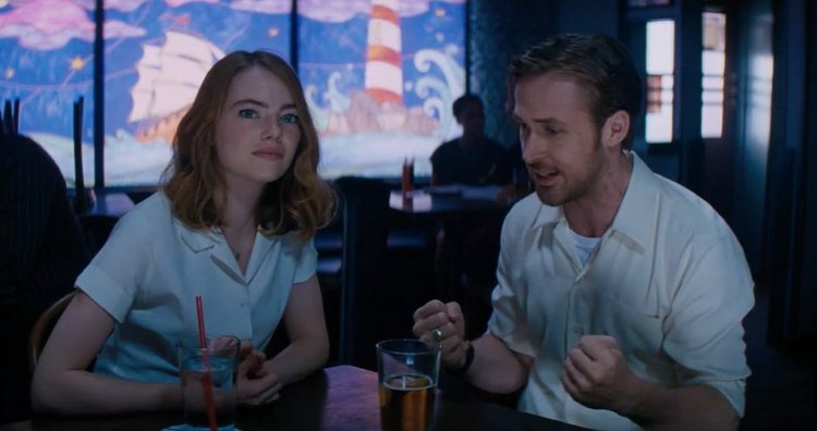 Emma Stone and Ryan Gosling in La La Land