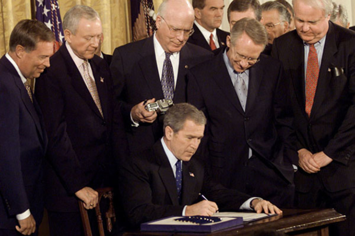 George W. Bush signs the USA Patriot Act 