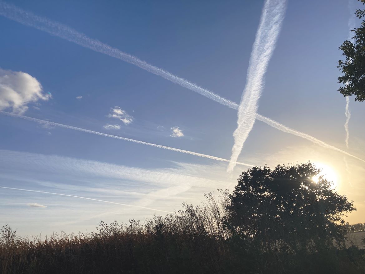 Unnatural Clouds Over Erie, Illinois October 17, 2024
