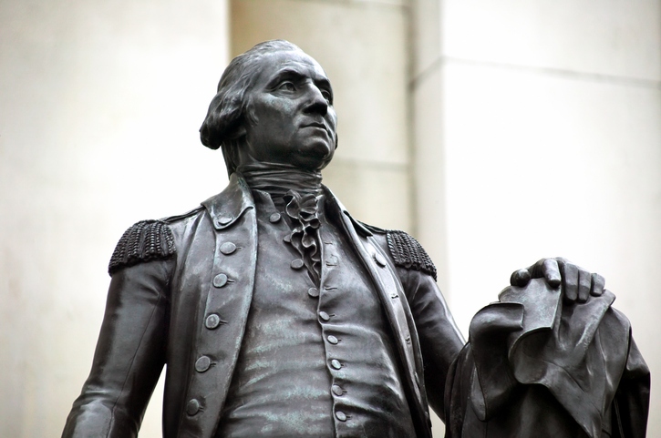  At inauguration, George Washington had been symbolically careful to wear a suit made of cloth wov