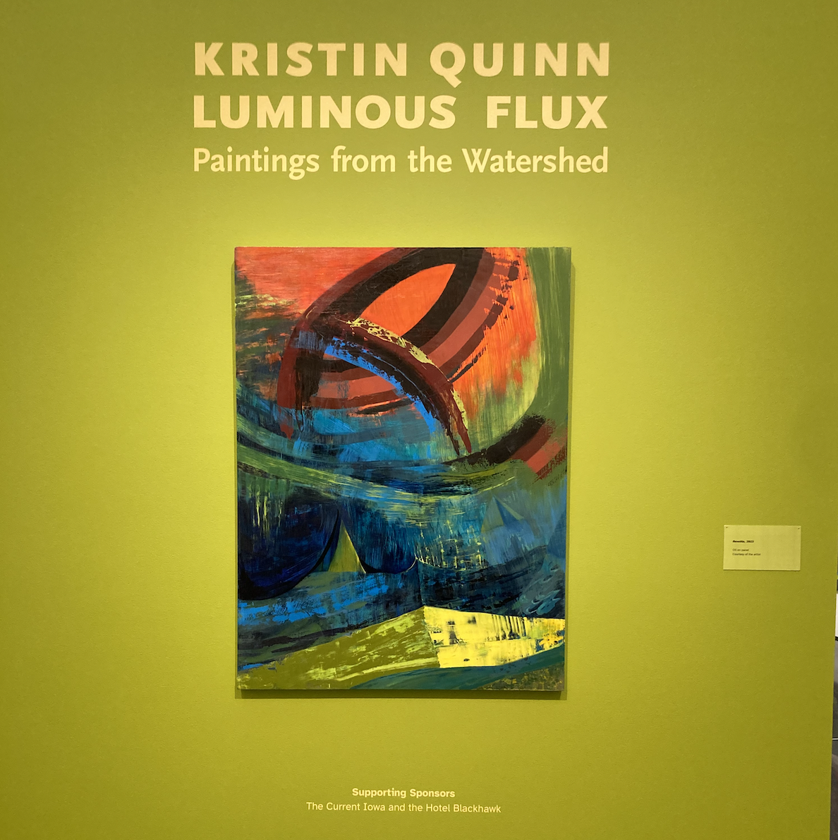 Kristin Quinn Luminous Flux Paintings from the Watershed Figge Art Museum Dec 2025