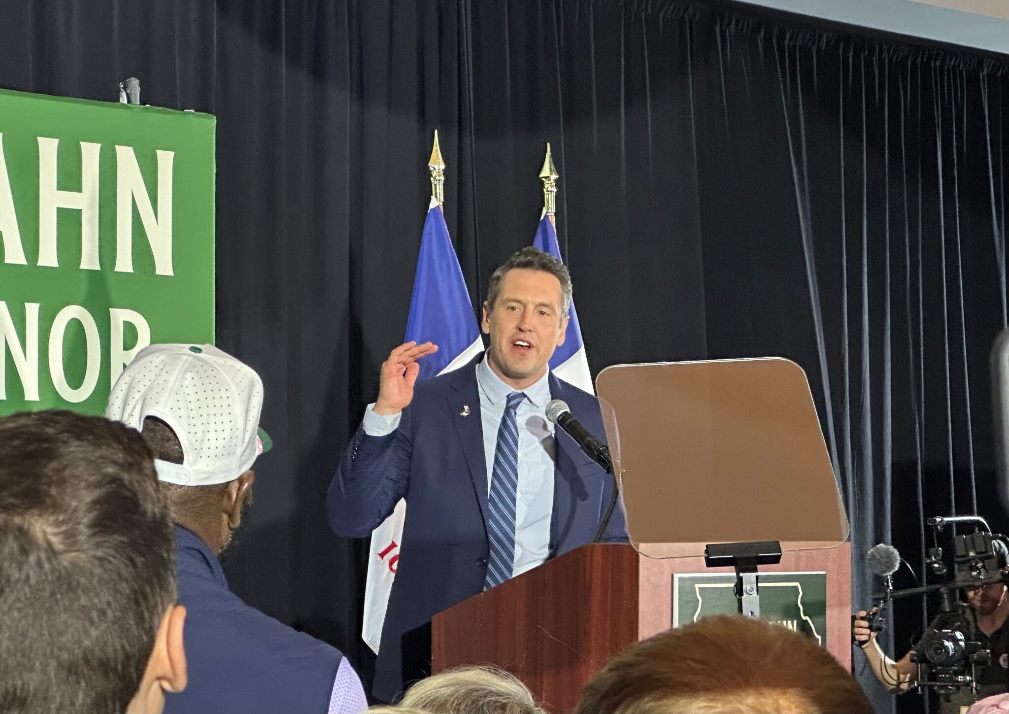 Zach Lahn 2026 GOP Primary Victory Speech Photo