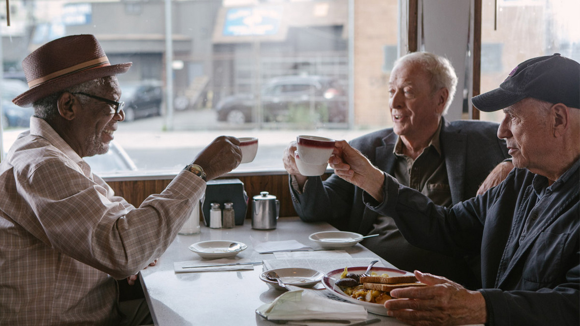 Morgan Freeman, Michael Caine, and Alan Arkin in Going in Style