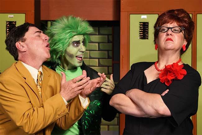 Tom Walljasper, Don Denton, and Shelley Walljasper in Zombie Prom
