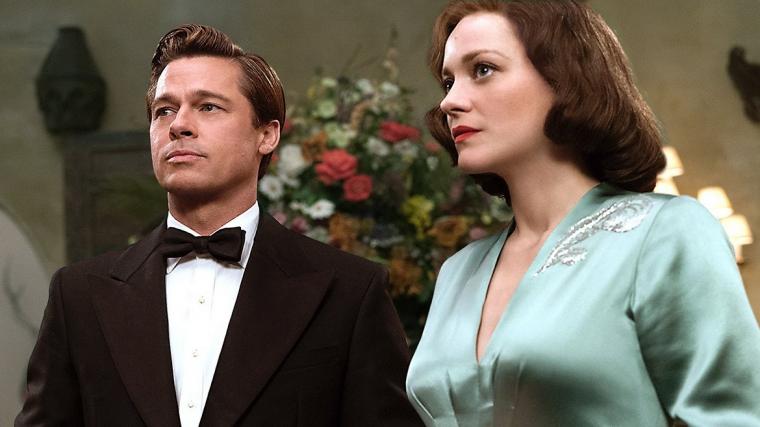 Brad Pitt and Marion Cotillard in Allied