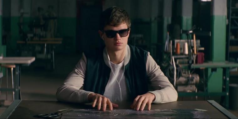 Ansel Elgort in Baby Driver