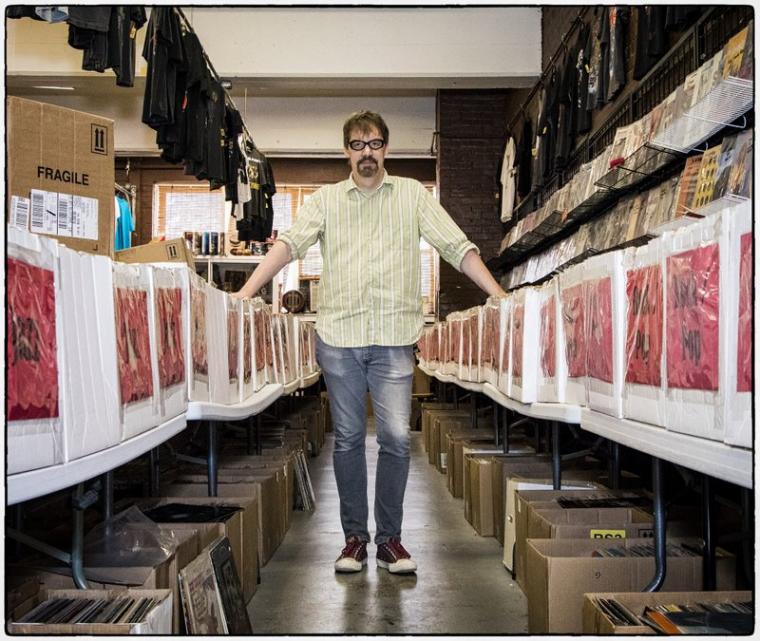 Cartouche Records&#39; Bob Herrington at his Ragged Records store.