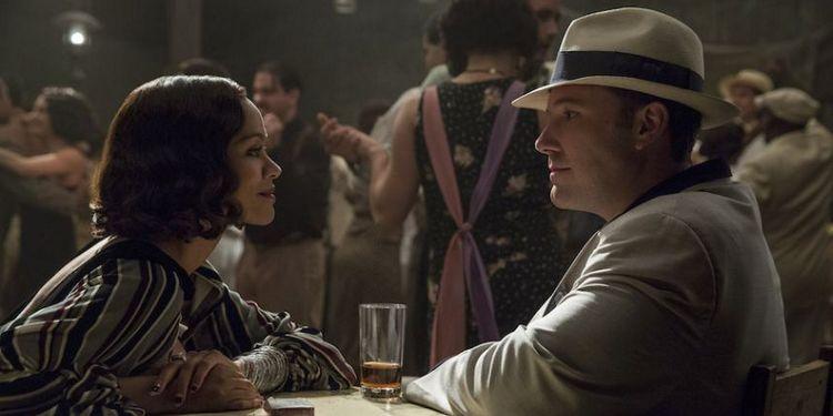 Zoe Saldana and Ben Affleck in Live by Night