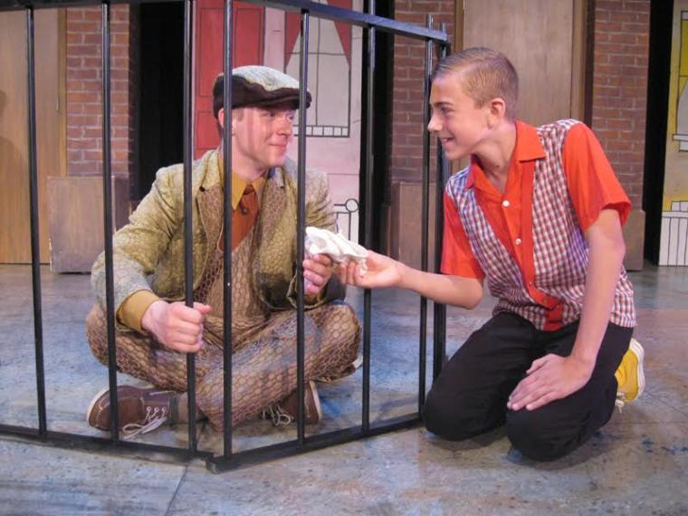 Jack Theiling and Ben Klocke in Lyle the Crocodile