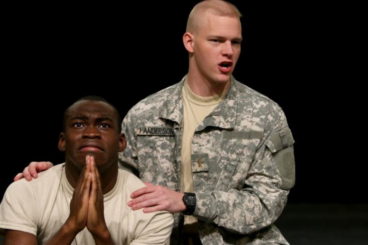 Debo Balogun and Keenan Odenkirk in Othello