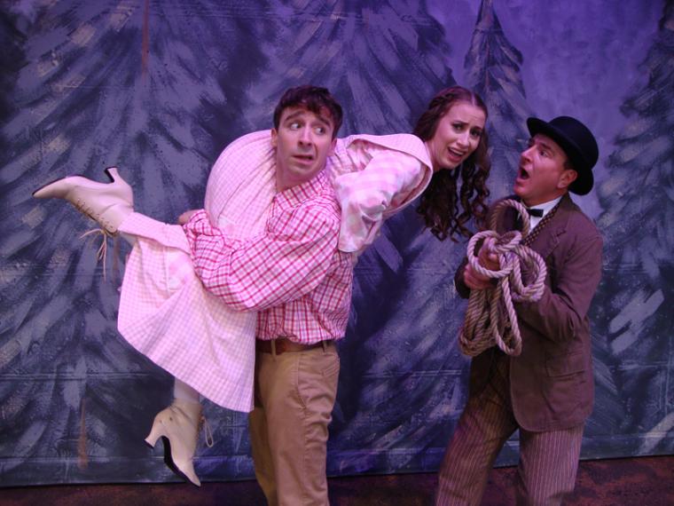Joey Boos, Larren Woodward, and Tom Walljasper in Seven Brides for Seven Brothers