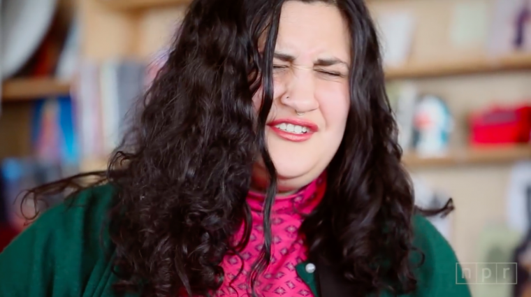 Ellen Kempner of Palehound on: NPR Music's Tiny Desk Concert in April 2016